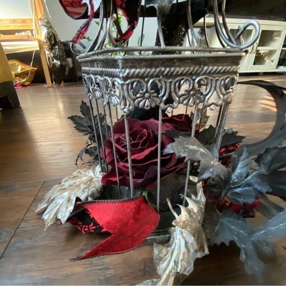 Gothic Halloween Bird Cage - Picture 6 of 14